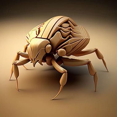 3D model Ixodes andinus (STL)